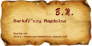 Barkóczy Magdolna névjegykártya